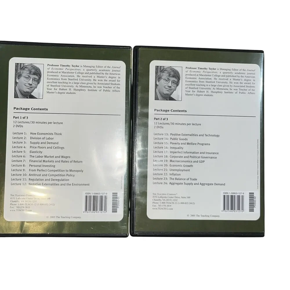 Economics by Timothy Taylor (DVD) 3rd Edition Part 1 & 2